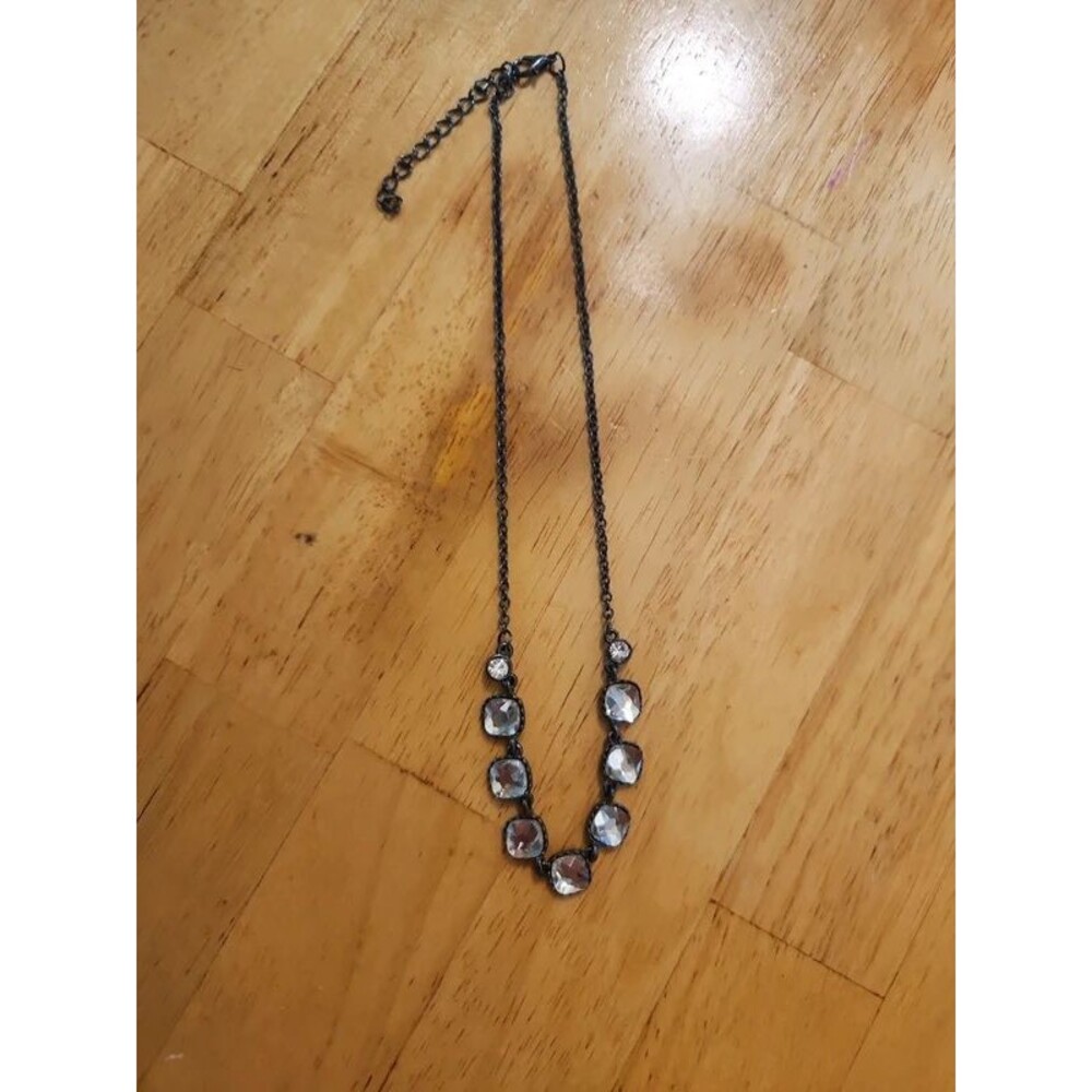 Gunmetal Fashion Necklace